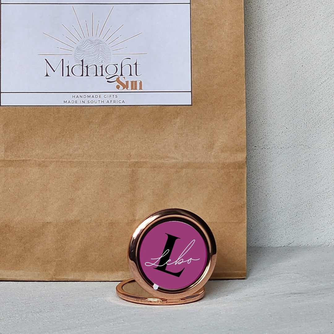 Rose Gold Compact Mirror