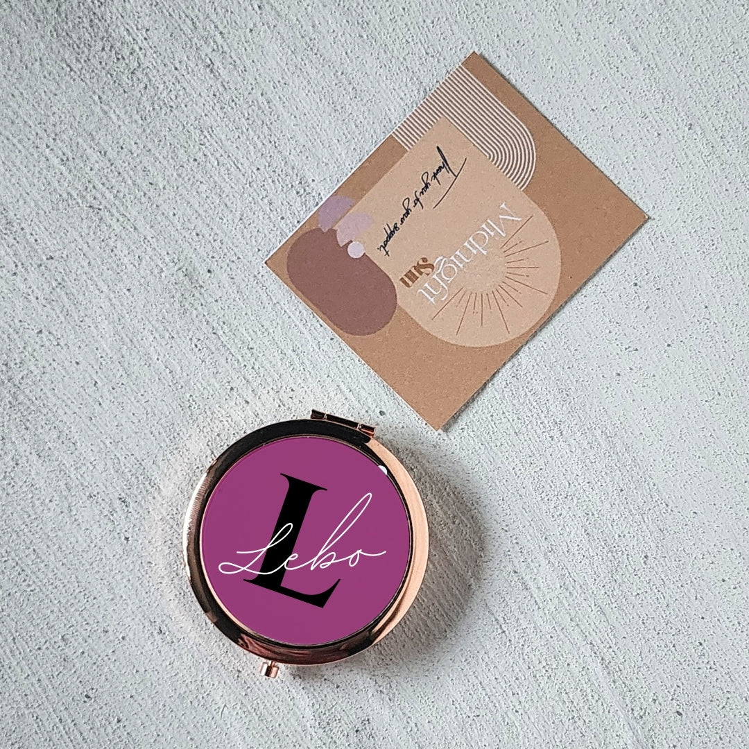 Rose Gold Compact Mirror