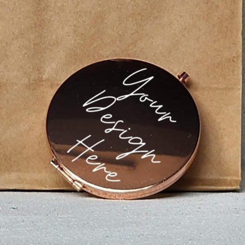 Rose Gold Compact Mirror