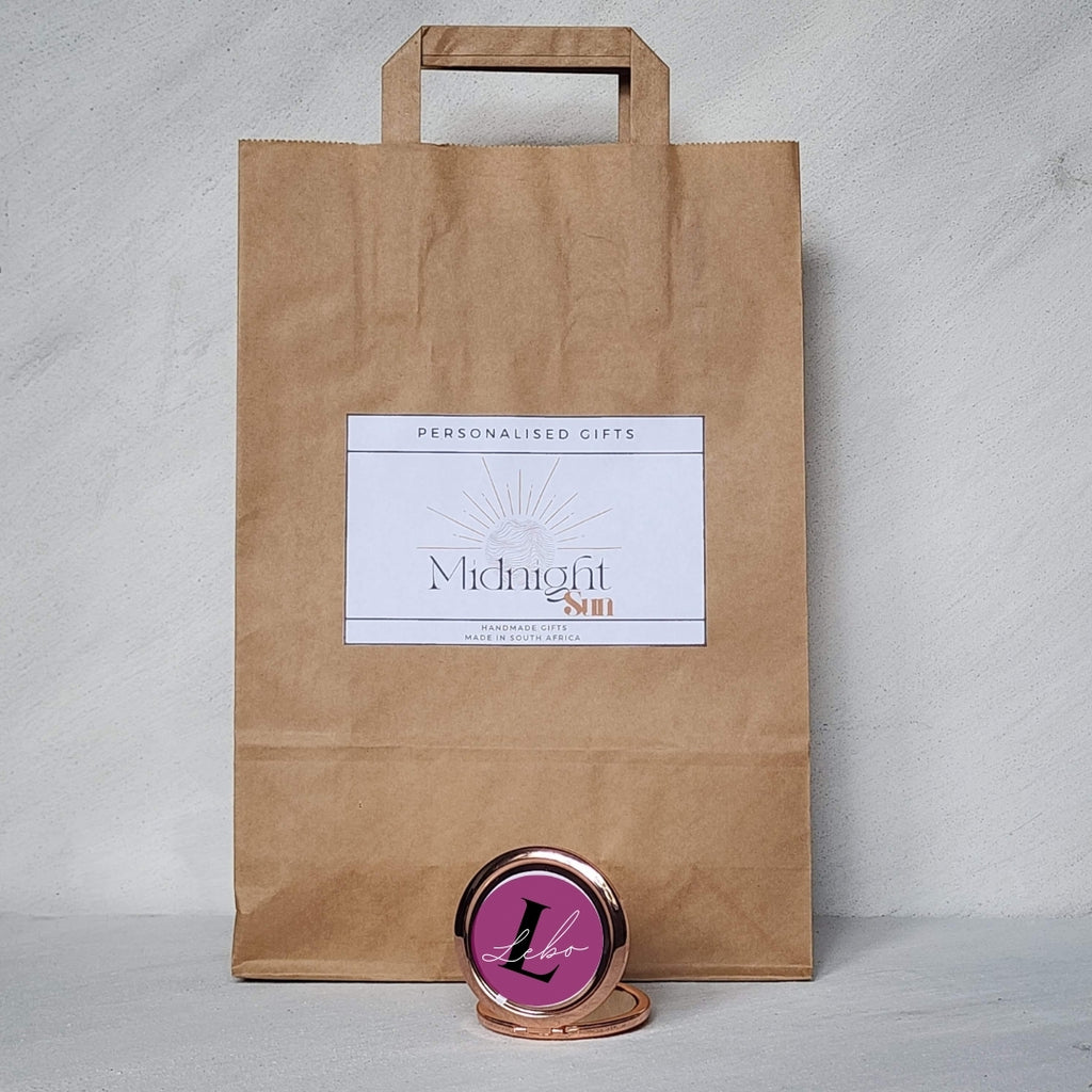 Rose Gold Compact Mirror