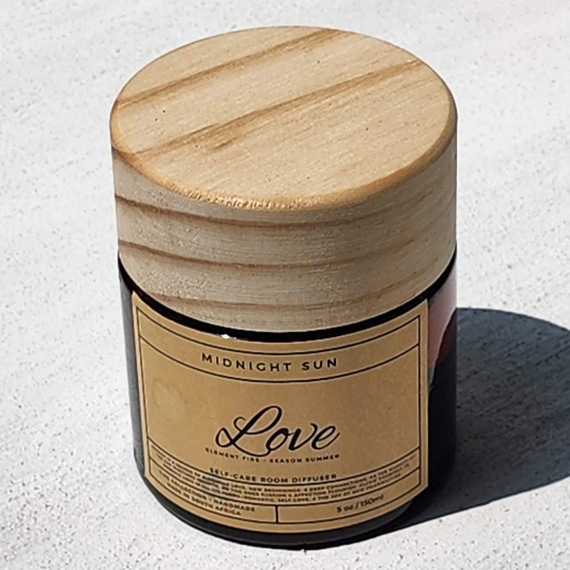 Love - Wooden top Room Diffuser