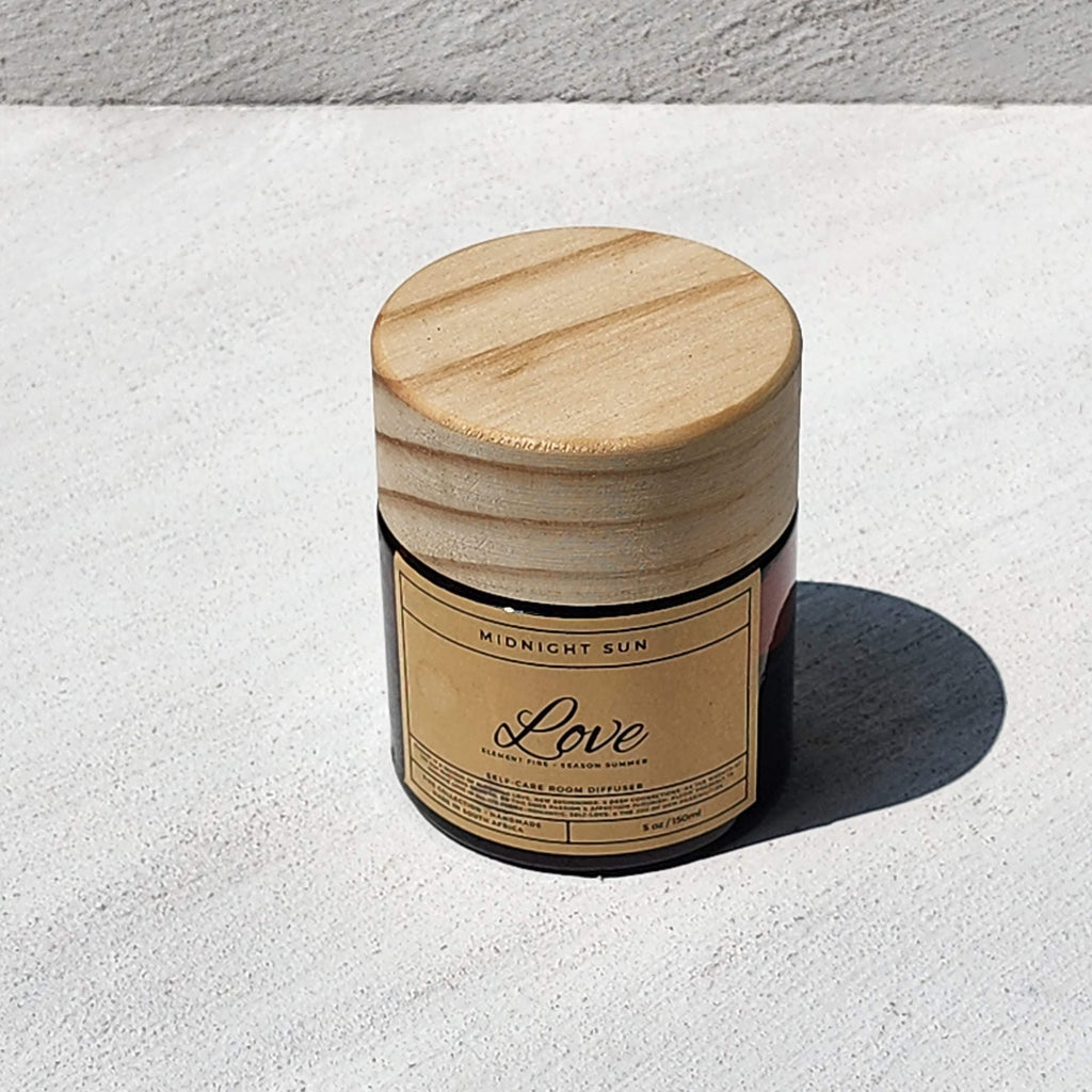 Love - Wooden top Room Diffuser